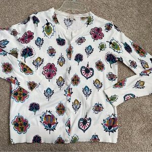 Loft Women's Multi Colored Button Down Sweater.  Size M, gently worn.